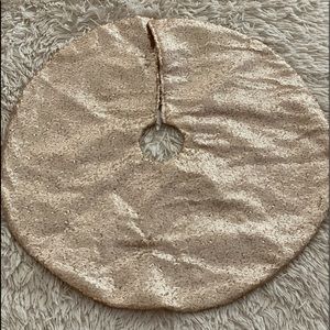 Champagne sequins mini tree skirt